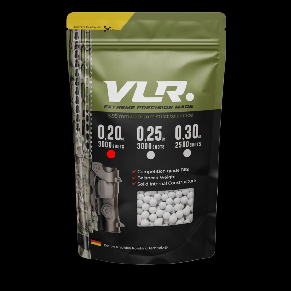 VLR Airsoft BB 6mm untuk Mainan AEG GBB GBBR Competition Grade