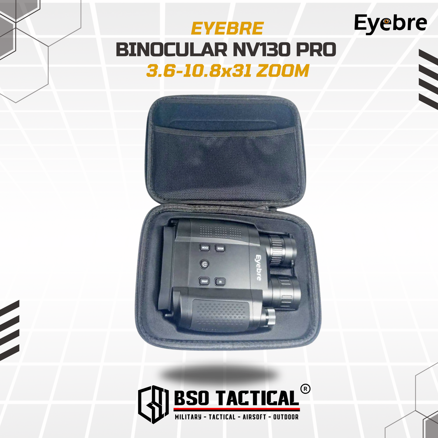 Eyebre Teropong Binoculars Infrared Night Vision 3.6-10.8x31 Zoom - NV130PRO