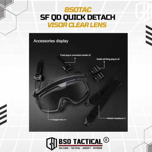 SF QD Quick Detach Tactical Goggle Gentex Ops Core Style