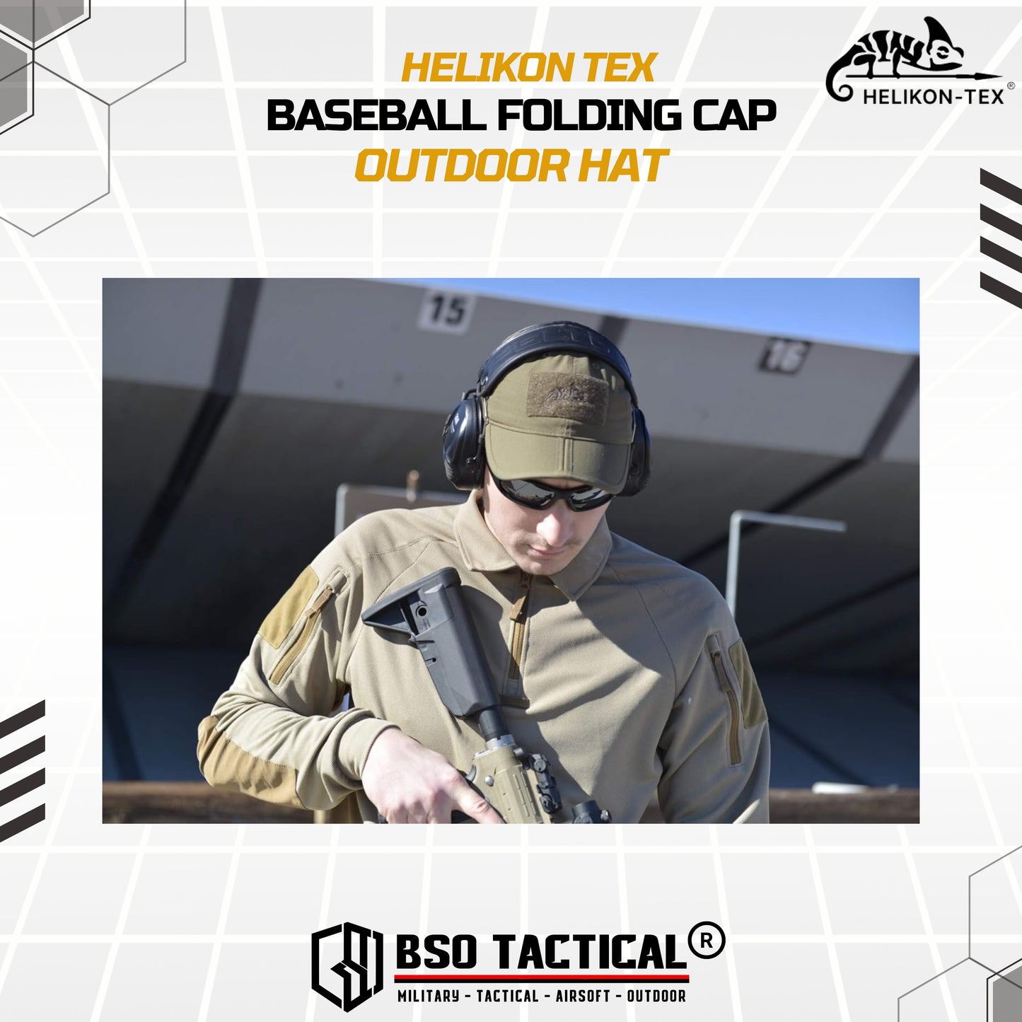 Topi Helikon Tex Baseball Folding Cap Military Tactical Outdoor Hat
