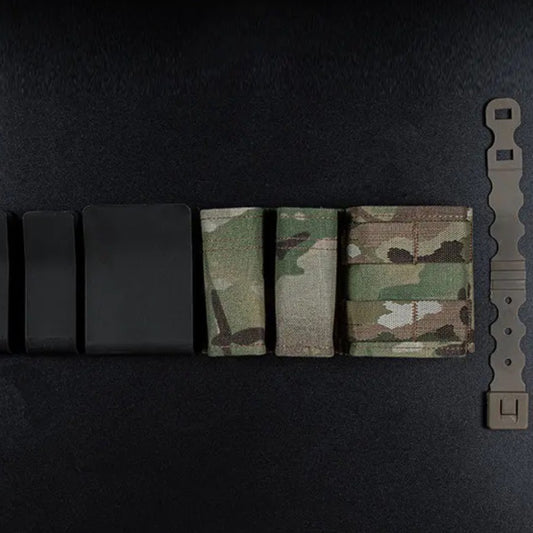 WoSport Kywi 3 Slot MG Pouch Double 9mm Single 556 Molle untuk Ikat Pinggang Tas Rompi Backpack Molle Multifungsi