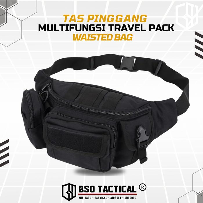 Tas Pinggang Multifungsi Travel Pack Waisted Bag Outdoor Nylon 500gr