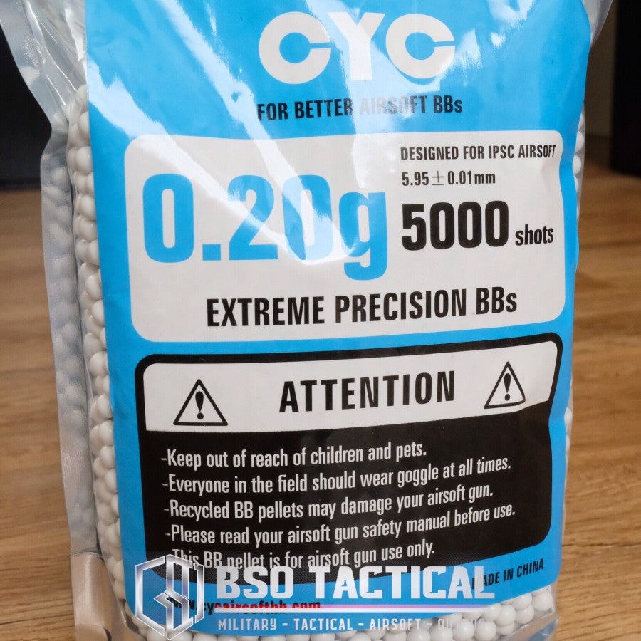 BB CYC 0.20 g / 0,20 g 5000 Shots Original For Airsoft - ORIGINAL
