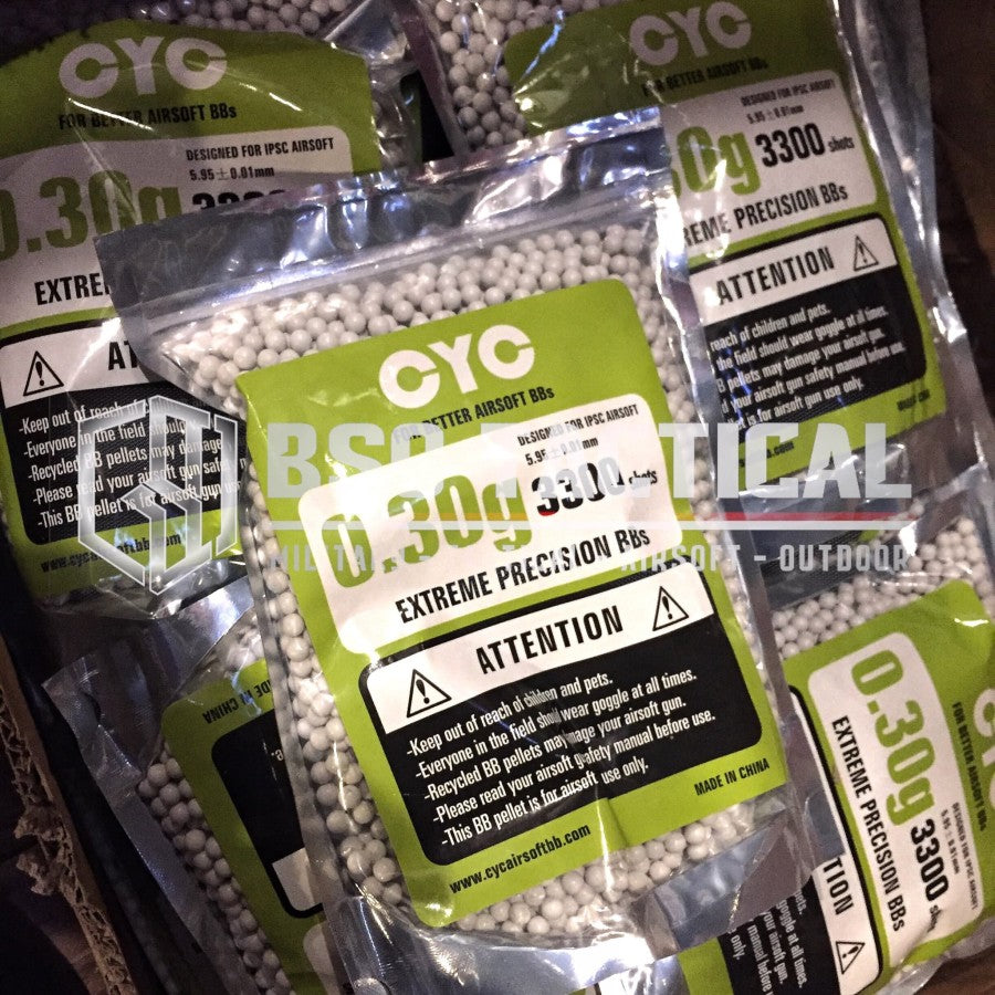 BB CYC 6mm 0.30 g / 0,30 g 3300 Shots Original For Airsoft - ORIGINAL