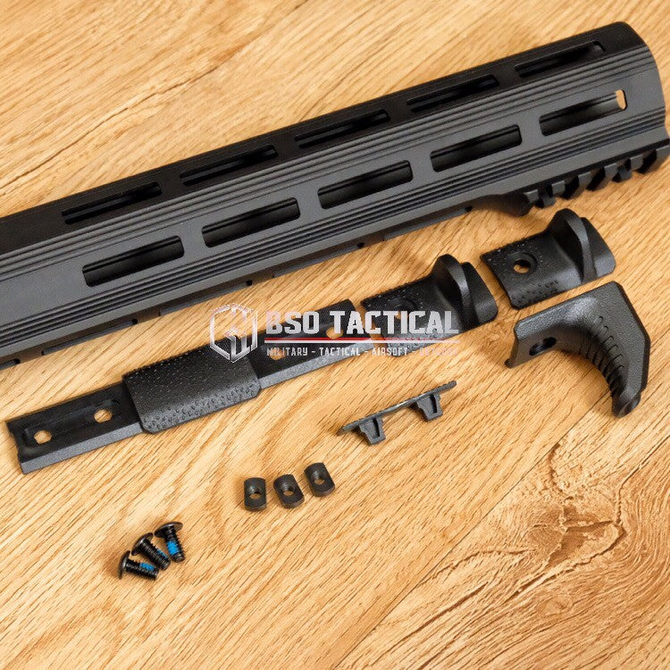 Tactical Foregrip Airsoft Mlok RIS M4 Hand Stop Kit Polymer Rail Cover
