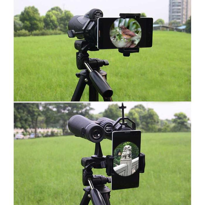 Smartphone Holder Monocular Binocular Telescope Universal Import Alat Penyangga Teropong Camping
