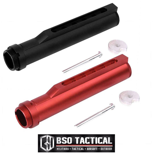 Tubular Airsoft Pipe Stock 6 Position Tabung Popor M4 Alumunium Import