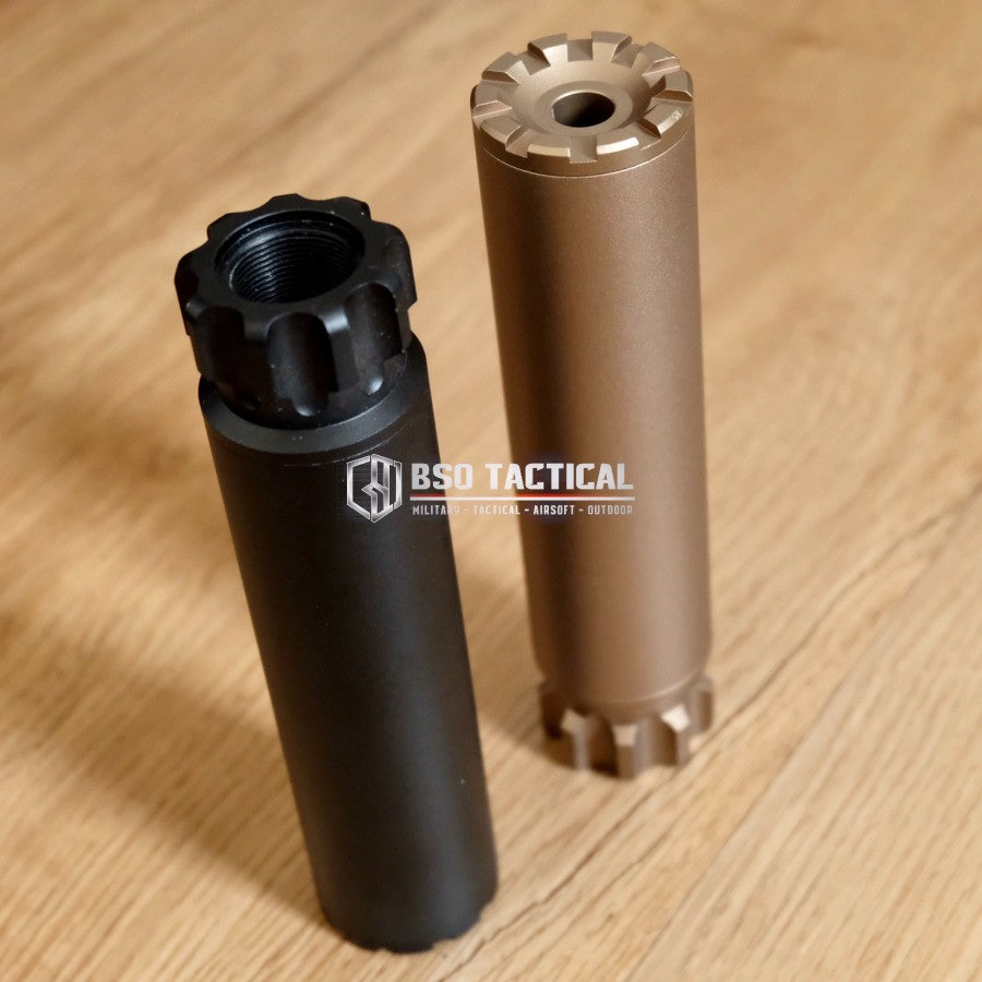 FMA Tactical Airsoft Silencer SPECTER Style 14mm CW CCW Alumunium