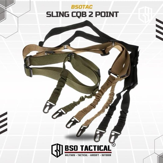Tali Sandang CQB Sling Dual-Point Nylon Multi-Function 2 Two Point Tactical Adjustable Strap