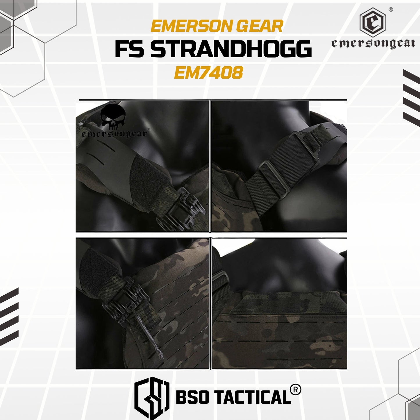 Rompi Tactical Emerson Gear FS Strandhogg First Spear Style Laser Cut ROC EM7408