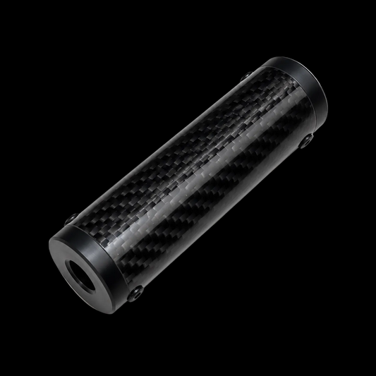 Trident Custom Mini Silencer Carbon Slim Design AEG GBB GBBR 14mm