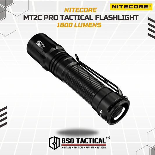 NITECORE MT2C PRO Senter LED Tactical Flashlight UHi 20 IP68 1800 Lumens Outdoor Flashlight Camping - ORIGINAL