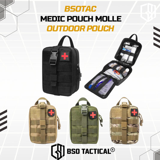 Tactical Medic Pouch 600D Molle Outdoor Military Pouch Free Patch