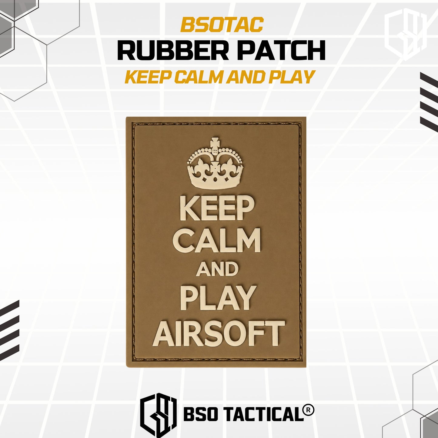 Tactical Rubber Patch Keep Calm And Play