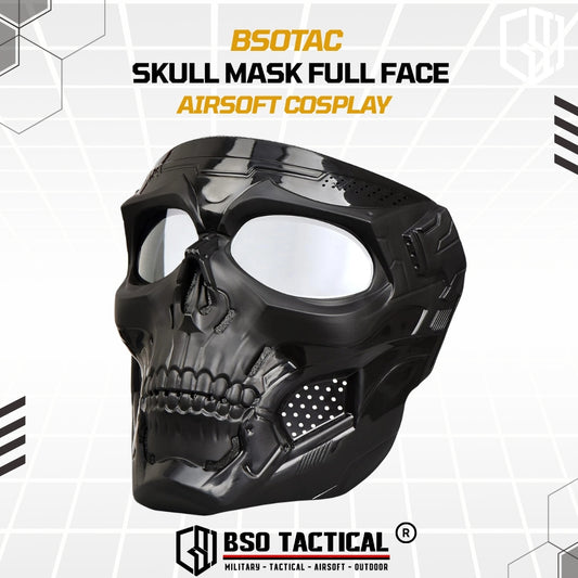 Masker Skull Tactical Outdoor Mask Topeng Full Face Tengkorak Mask for Outdoor Cosplay