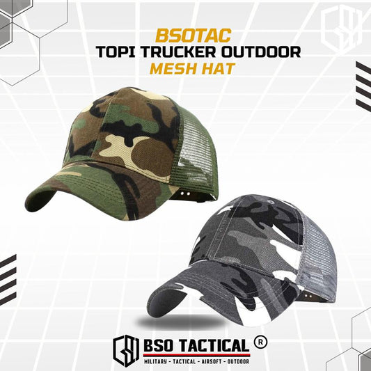 Topi Trucker Outdoor Mesh Hat Cap Camouflage Baseball