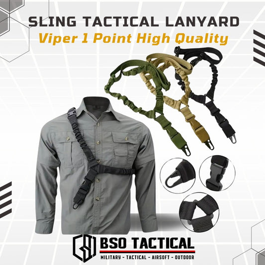Sling Tactical Lanyard Viper 1 Point Strap Adjustable Metal Hook