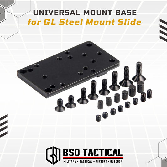 Mount Base Universal for GL Mount Slide for Red Dot Sight RMR Steel Material