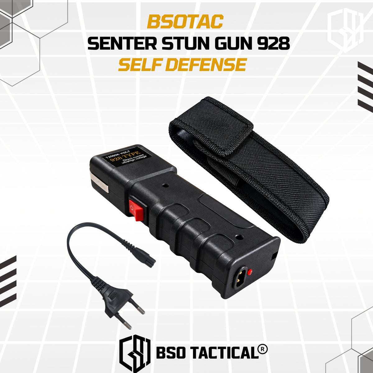 Stun Gun 928 Senter Setrum Alat Kejut Listrik Survival EDC Gear Self Defense Best Quality
