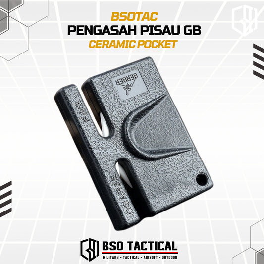 Pengasah Pisau GB Ceramic Pocket Portable Knife Sharpener EDC