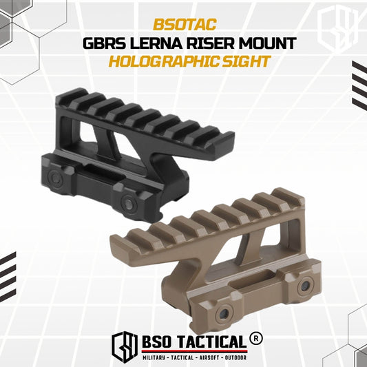 GBRS Lerna Riser Mount Kit Picatinny Rail for Holosight 2.91" CNC