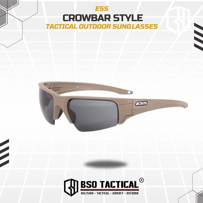 Kacamata Tactical ESS Crowbar Polarized 4 Lens Outdoor Sports Sunglasses