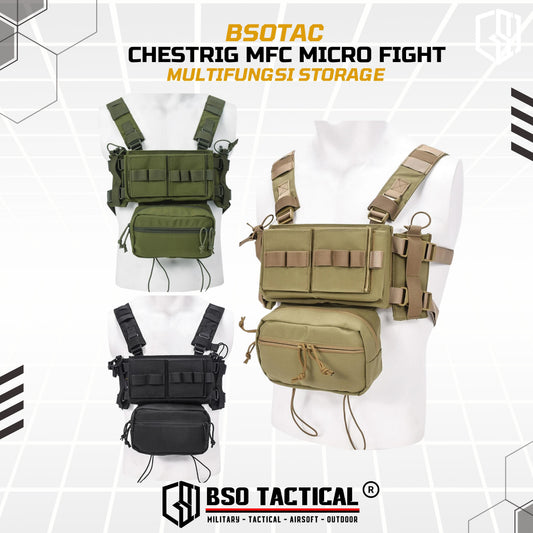 Chestrig Tactical MFC Micro Fight Classic Chest Rig Multifungsi Storage MG Pouch Outdoor Sport