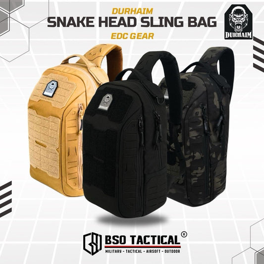 Tas Tactical Sling Bag Durhaim Snake Head Outdoor Daily EDC Bag - ORIGINAL