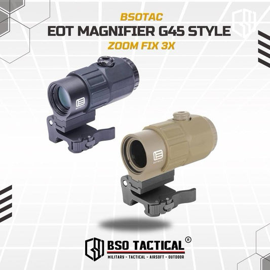 G45 5x Magnifier Sight with STS Mount Picatinny Rail CNC