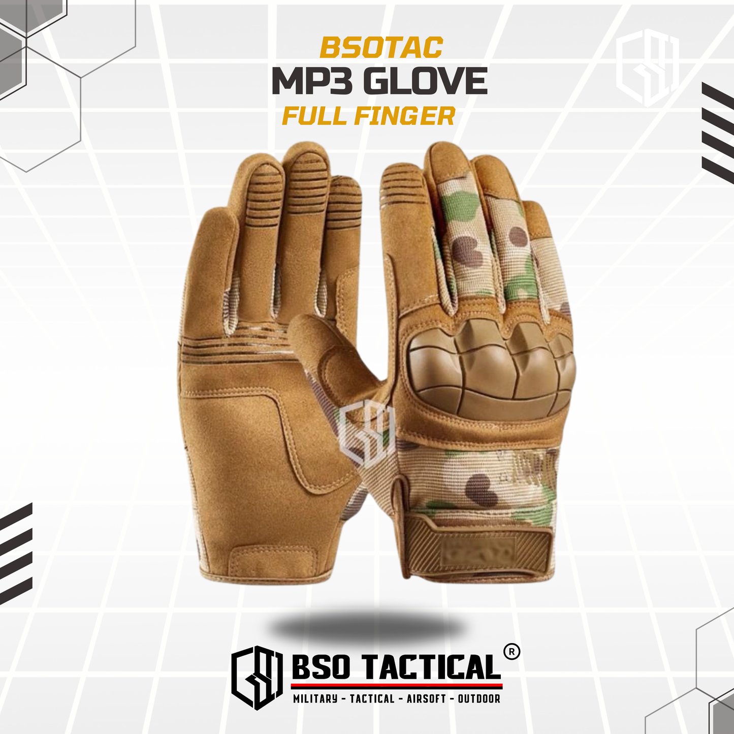 Sarung Tangan Tactical MW MP3 Style Outdoor Glove Full Finger Protection