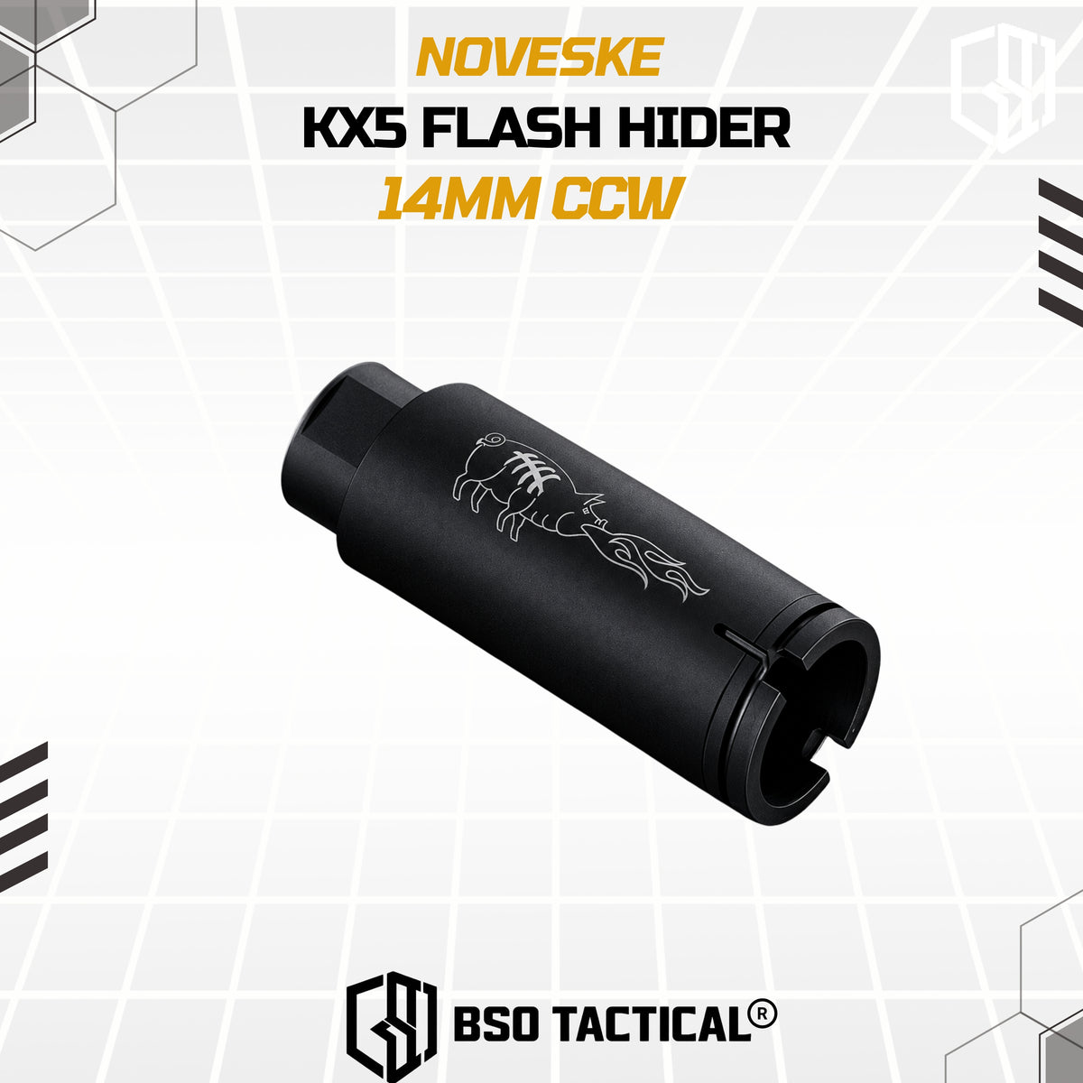Noveske KX5 Flash Suppressor Airsoft Louder Flash Hider 14mm CCW