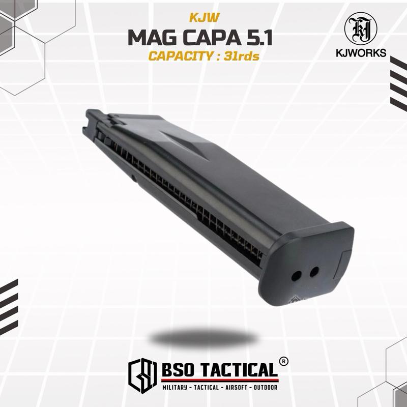 Mag KJW 5.1 Full Metal 31rds for Capa GBB Version untuk Mainan Olahraga Outdoor
