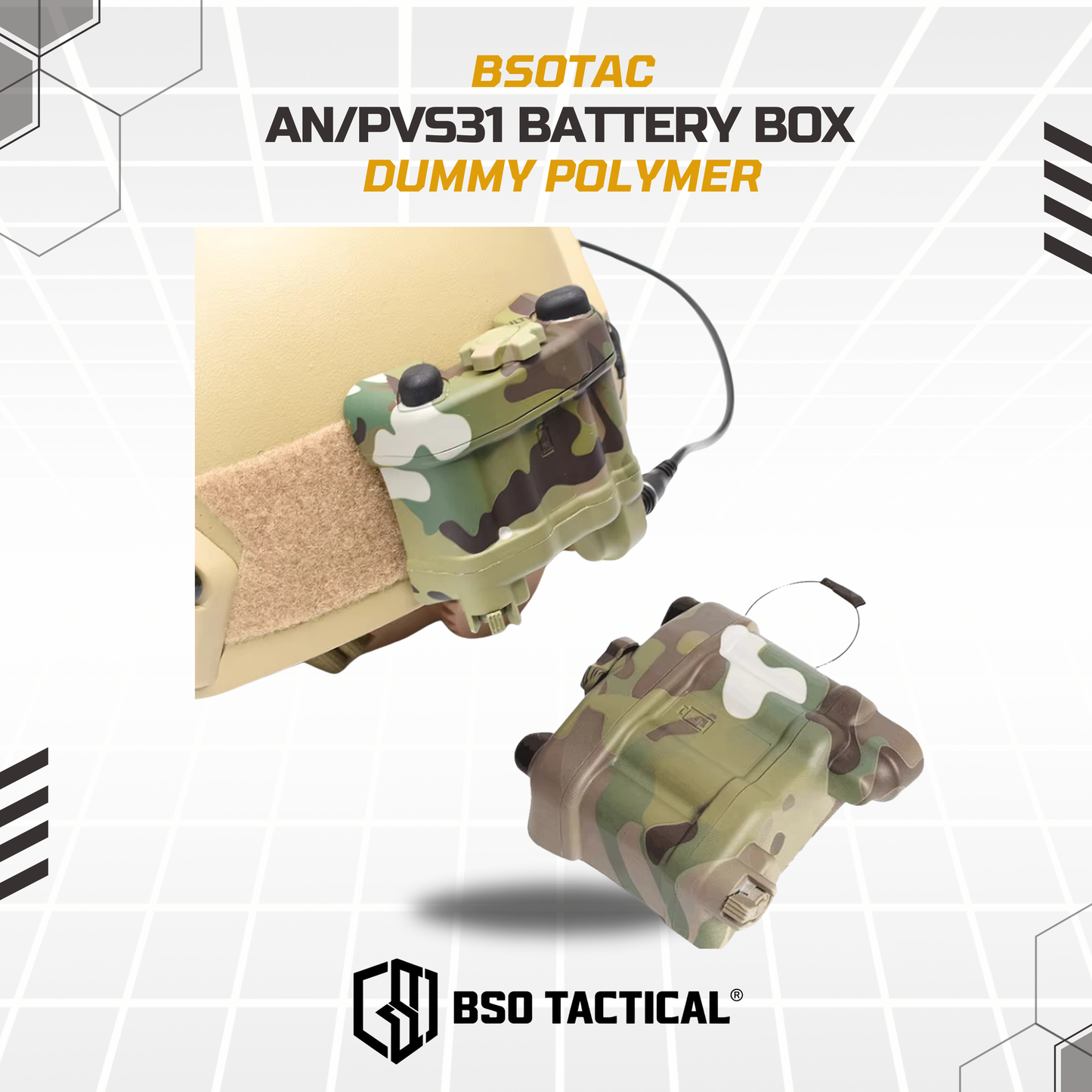 Pemberat Helm Tactical Dummy Battery Case Box AN/PVS31 Style - No Function