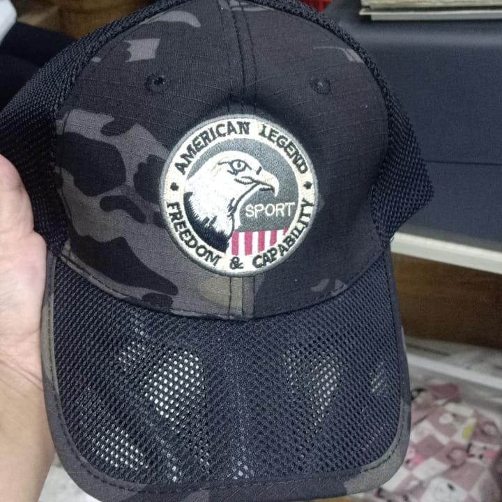 Eagle Embroidery Trucket Outdoor Tactical Mesh Cap Camouflage Hat Allsize