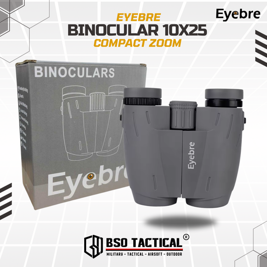 Eyebre Binocular 10x25 Compact Zoom Teropong Outdoor - GREY