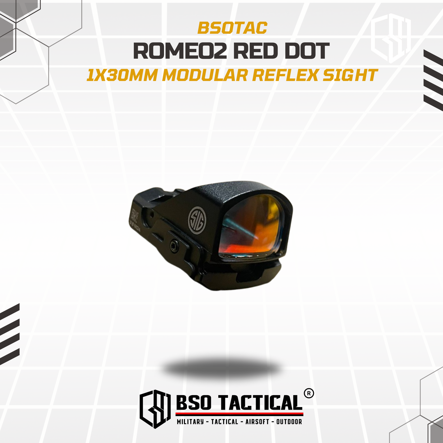 Romeo 2 Tactical Mini Red Dot Scope Sight 1x30mm Full Kit Metal