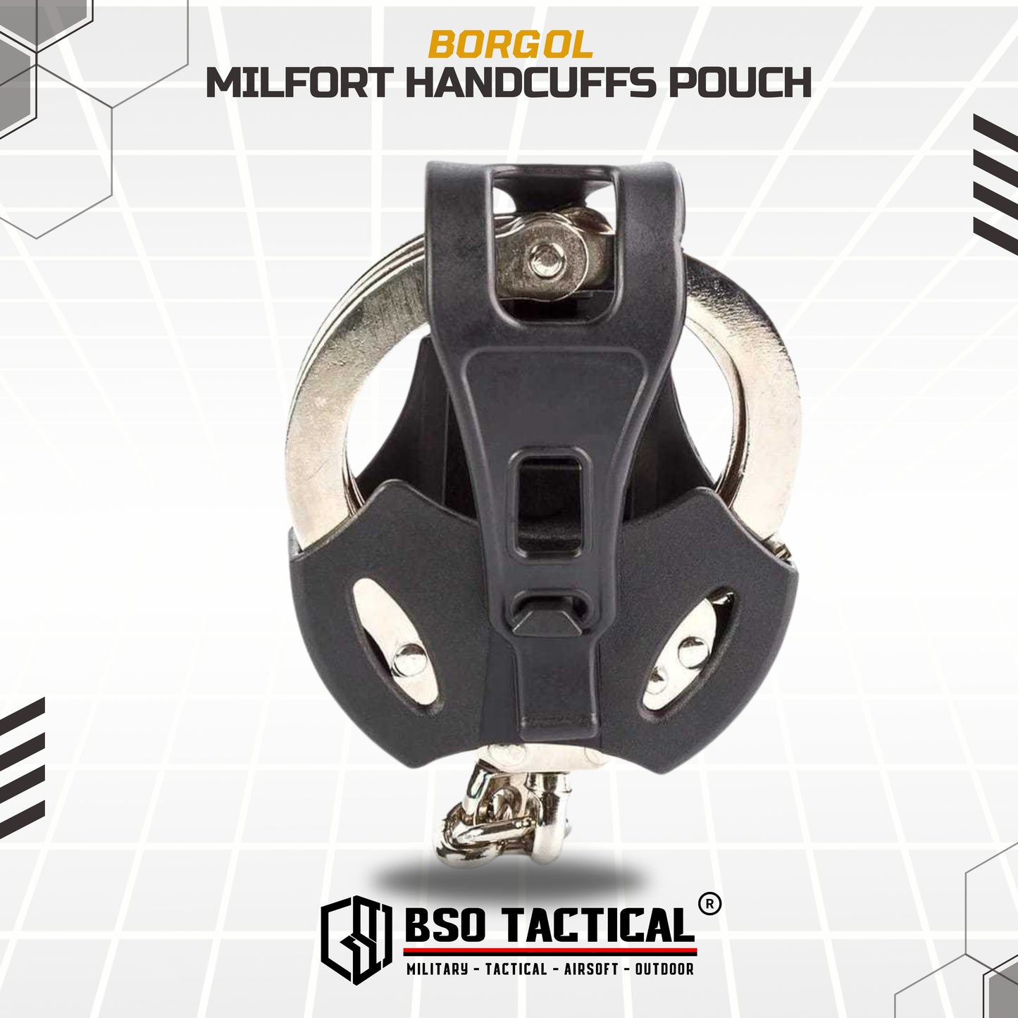 Milfort Borgol Holder Tactical Holster Handcuffs Nylon Holder Case Waist Belt Molle