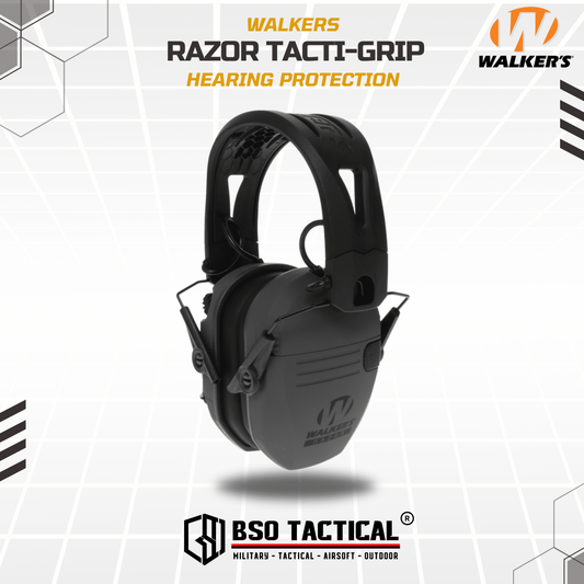 Walkers Razor Tacti Grip Tactical Hearing Protection - ORIGINAL