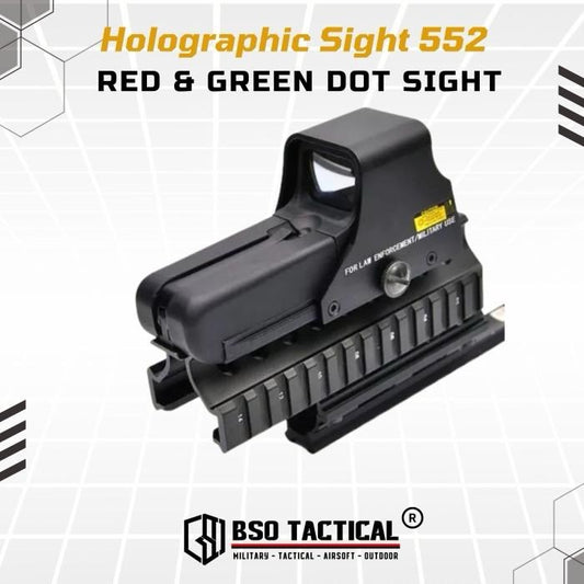 Holosight 552 Style Red Green Dot Scope Sight Full Metal Picatinny