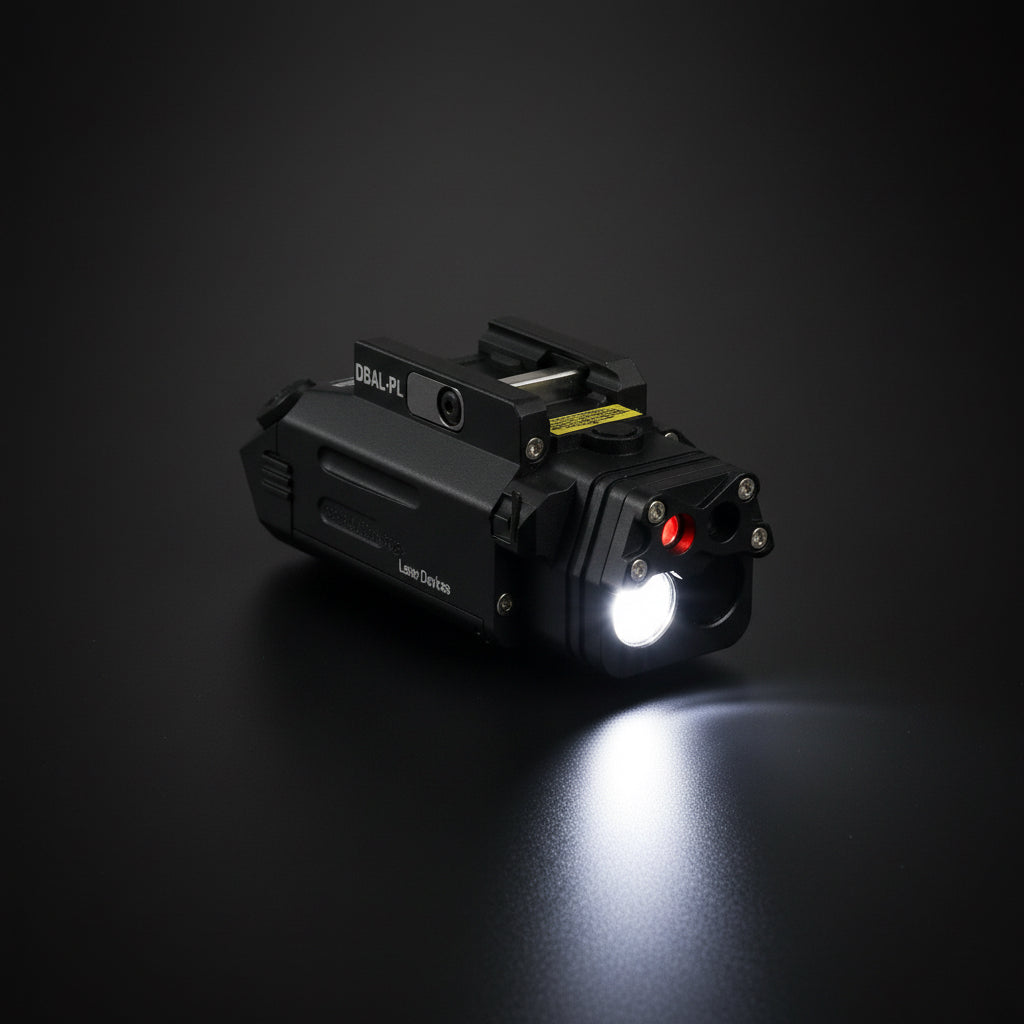 Senter Tactical DBAL PL LED Flashlight Strobo IR Red Laser Full Metal