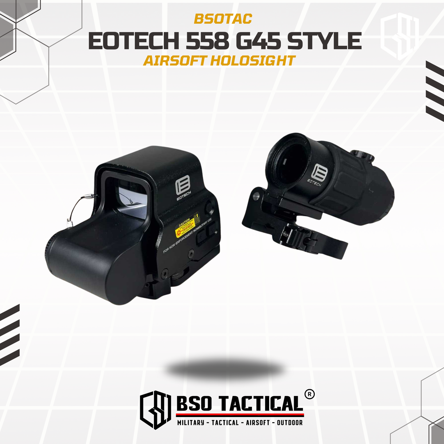 Tactical Holosight EOTECH Style XPS3-2 558 G45 Magnifier - Reps