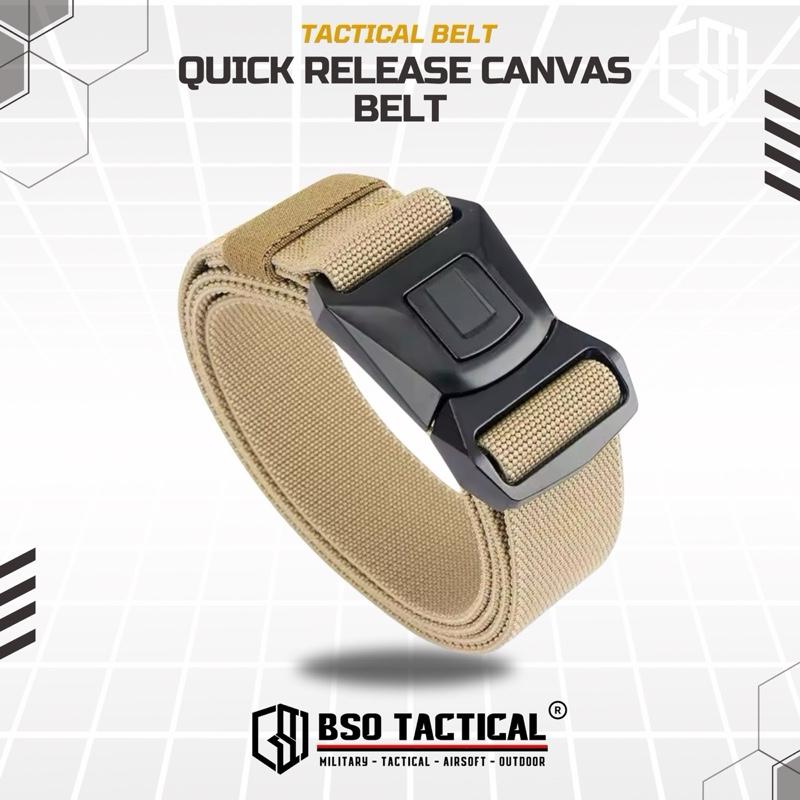 Ikat Pinggang Tactical Belt Rustproof Canvas Metal Buckle Casual Outdoor Belt