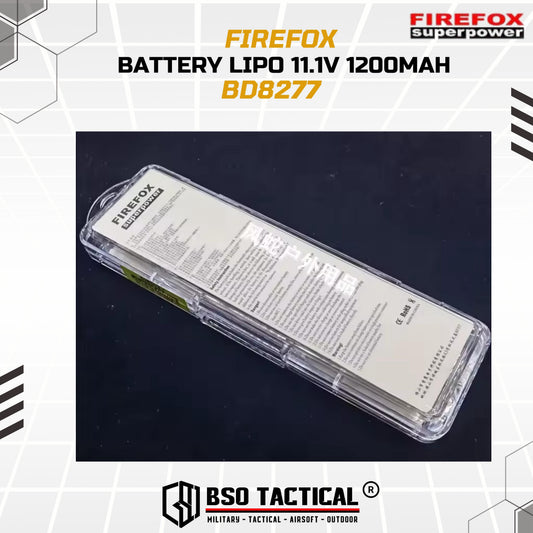 Batre Lilin Lipo Firefox 1200 Mah 11.1V 20C RC Battery Slim Tplug - BD8277