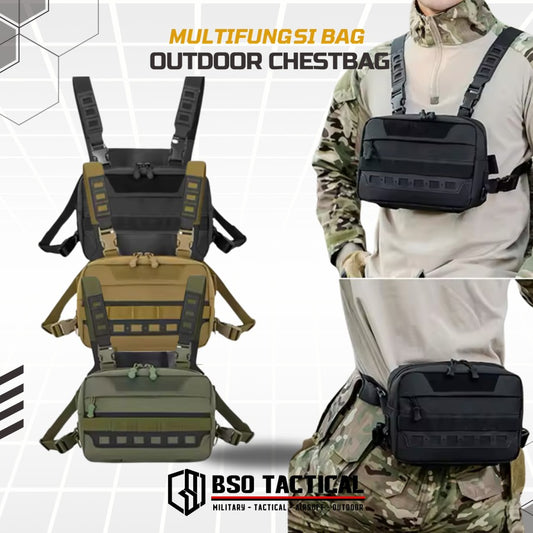 Tas Dada Tactical Chest Bag Multifungsi EDC Fishing Cycling Outdoor Multi Strap Portable