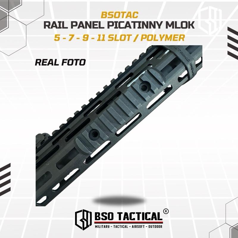 Rail Panel Picatinny MLOK 4 Set 5/9/7/11 Slot Polymer for Handguard RIS Accesories Flashlight Laser