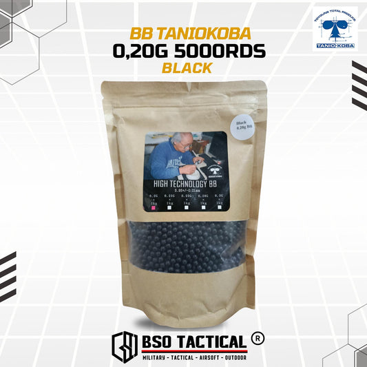 Taniokoba BB Airsoft 6mm Black 0.20 0,20 5000rds High Tech - ORIGINAL