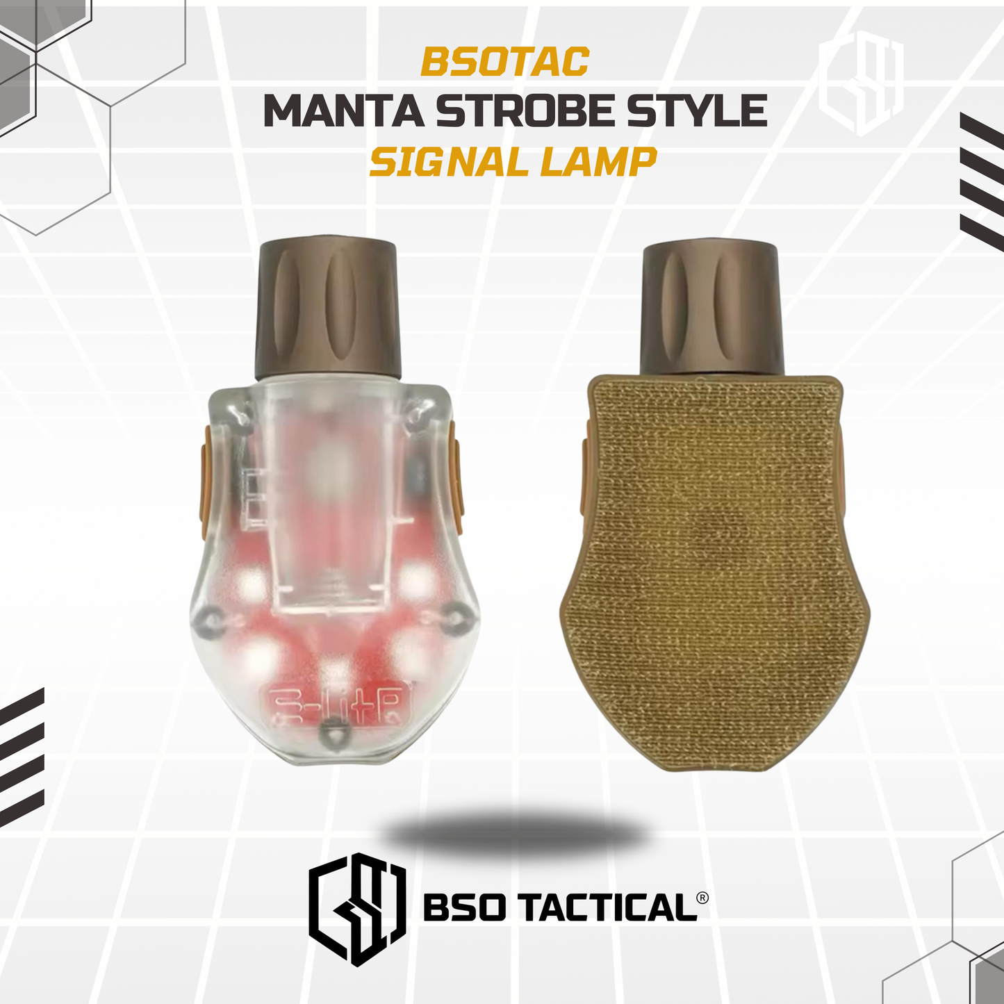 Manta Strobe LED Signal Survival Light IR for Outdoor Helmet Night Lamp