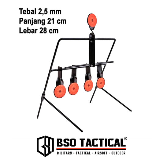 Target Otomatis 5 Rounds Shooting Training IPSC Competition Target