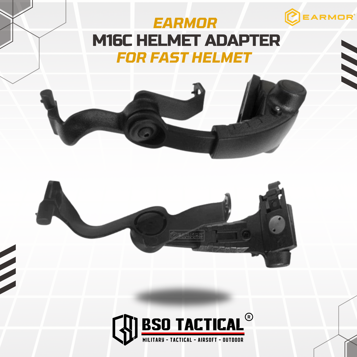 Earmor M16C Adapter Tactical Headset Mount Hearing Protection M31 M32 Outdoor