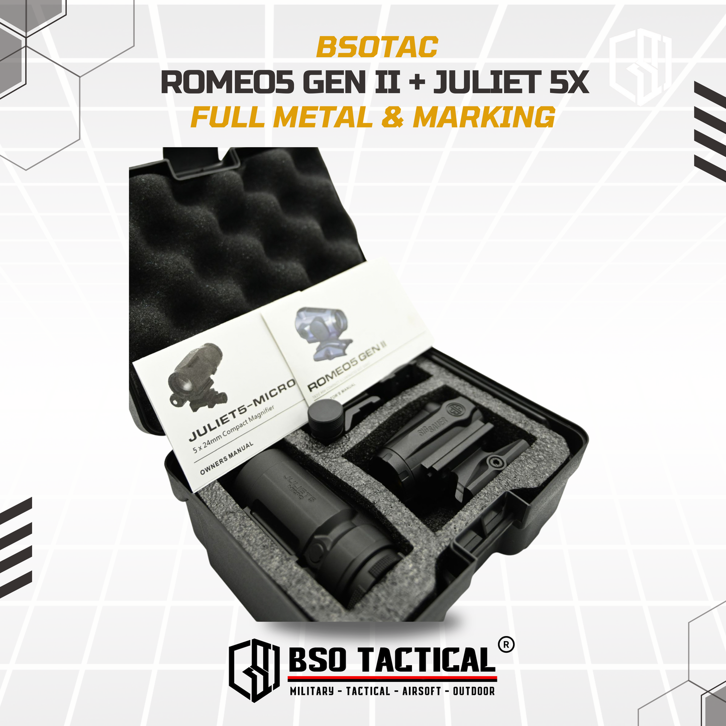 SIG Romeo 5 Gen II with Juliet 5X Magnifier Tactical Sight